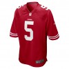 Camiseta Hombre San Francisco 49ers Trey Lance 5 Nike Rojo 2021 NFL Draft Camiseta Hombre San Francisco 49ers Trey Lance 5 Nike Rojo 2021 NFL Draft